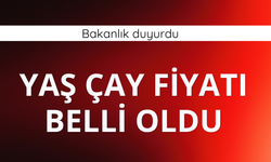 Yaş çay alım fiyatı belli oldu
