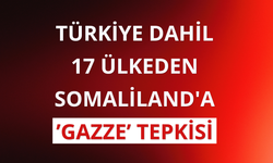 Türkiye dahil 17 ülkeden Somaliland'a Gazze tepkisi