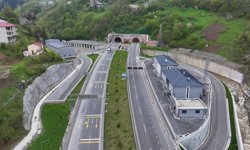 Zigana Tüneli'ni üç yılda 5 milyondan fazla araç kullandı