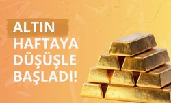 Altın haftaya düşüşle başladı