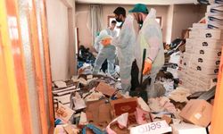 Bursa'da evden yaklaşık 20 ton çöp çıktı
