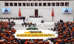 TBMM'de sandalye dağılımı değişti
