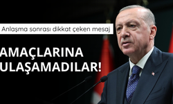 Erdoğan'dan dikkat çeken mesaj: Amaçlarına ulaşamadılar