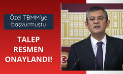 Özel TBMM'ye başvurmuştu! Talep resmen onaylandı