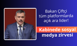 Kabinede sosyal medya zirvesi! Mustafa Çiftçi açık ara lider