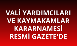 Vali Yardımcıları ve Kaymakamlar Kararnamesi Resmi Gazete'de