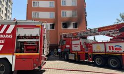 Kahramanmaraş'ta apartman dairesinde yangın