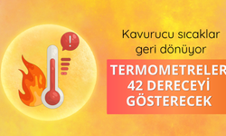 Kavurucu sıcaklar geri dönüyor: Termometreler 42 dereceyi gösterecek