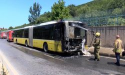 İstanbul'da korku dolu anlar! Seyir halindeki İETT otobüsünde yangın