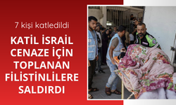 Katil İsrail cenaze için toplanan Filistinlilere saldırdı