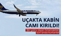 Uçakta kabin camı kırıldı: Bir yolcu dışarı fırlamaktan son anda kurtarıldı