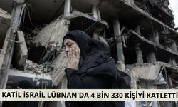 Katil İsrail Lübnan'da 4 bin 330 kişiyi katletti