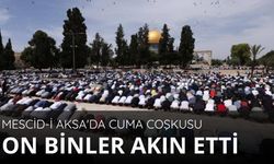 On binlerce Filistinli Mescid-i Aksa’da cuma namazı kıldı