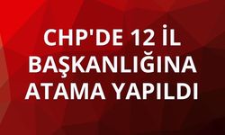 CHP'de 12 il başkanlığına atama yapıldı