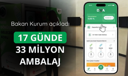 DOA ile 17 günde 33 milyon ambalaj toplandı