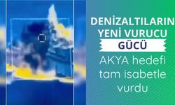 Denizaltıların yeni vurucu gücü AKYA, hedefi tam isabetle vurdu
