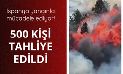 İspanya yangınla mücadele ediyor! 500 kişi tahliye edildi