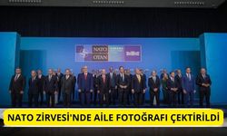 NATO Zirvesi'nde aile fotoğrafı çektirildi