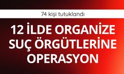 12 ilde organize suç örgütlerine operasyon: 74 kişi tutuklandı
