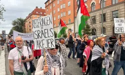 İsveç halkı İsrail'i protesto etti