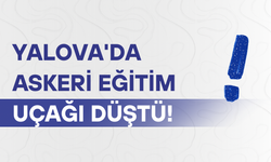 Yalova'da askeri eğitim uçağı düştü!