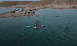 Kerküklü sporseverlerin yeni tutkusu: Kürek sörfü
