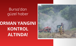 Bursa'dan güzel haber! Yangın kontrol altında