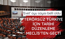 Terörsüz Türkiye için tarihi düzenleme Meclis'ten geçti