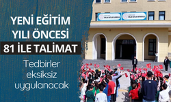 Yeni eğitim öğretim yılında okullarda tedbirler eksiksiz uygulanacak