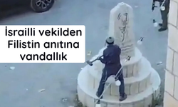 İsrailli vekilden Filistin anıtına vandallık