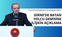 Erdoğan'dan Girne'de batan yolcu gemisine ilişkin açıklama