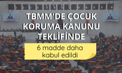 TBMM'de Çocuk Koruma Kanunu teklifinde 6 madde daha kabul edildi