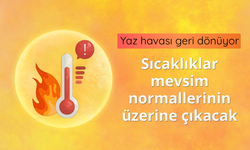Yaz havası geri dönüyor: Sıcaklıklar mevsim normallerinin üzerine çıkacak