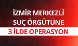 İzmir merkezli suç örgütüne 3 ilde operasyon