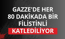 Gazze'de her 80 dakikada bir Filistinli katlediliyor