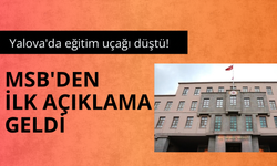 Yalova'da eğitim uçağı düştü! MSB'den ilk açıklama geldi