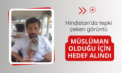 Hindistan’da tepki çeken görüntü: Müslüman olduğu için hedef aldı