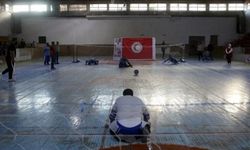 Görme engellilerden İdlib'de golbol mücadelesi
