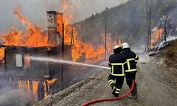 Kastamonu'da köy yangını