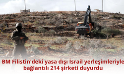 BM Filistin'deki yasa dışı İsrail yerleşimleriyle bağlantılı 214 şirketi duyurdu