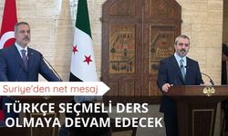 Suriye'den net mesaj: Türkçe seçmeli ders olmaya devam edecek