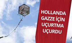 Hollanda Gazze için uçurtma uçurdu