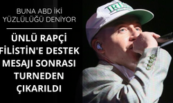 ABD'li rapçi Filistin'e destek mesajı sonrası turneden çıkarıldı