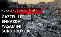 Gazzeliler enkazda yaşamını sürdürüyor