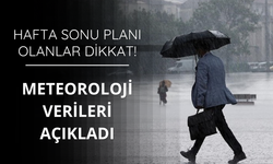 Hafta sonu planı olanlar dikkat! Meteoroloji verileri açıkladı
