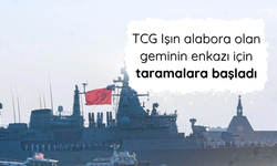 TCG Işın alabora olan geminin enkazı için taramalara başladı