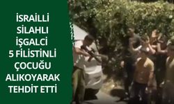 İsrailli silahlı işgalci, 5 Filistinli çocuğu alıkoyarak tehdit etti
