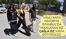 'Vanlı Kara Haydır'ın İstanbul'da yakalanan eşi Çağla Öz Van'a götürüldü