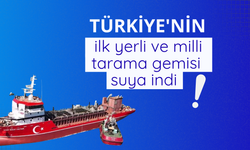 Türkiye'nin ilk yerli ve milli tarama gemisi suya indi