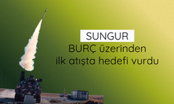 SUNGUR, BURÇ üzerinden ilk atışta hedefi vurdu